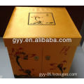 luxurious golden silk cloth covered box